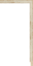 [454302]Brittany Shadowbox Shell White 1 1/16