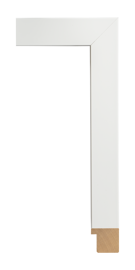 [382440]Bauhaus II Large White Flat 1 5/8