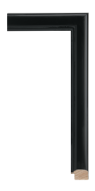 [430BL]Black Reflections Black 1 3/8