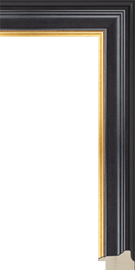 [316220]Hudson II Black and Gold 1 5/8